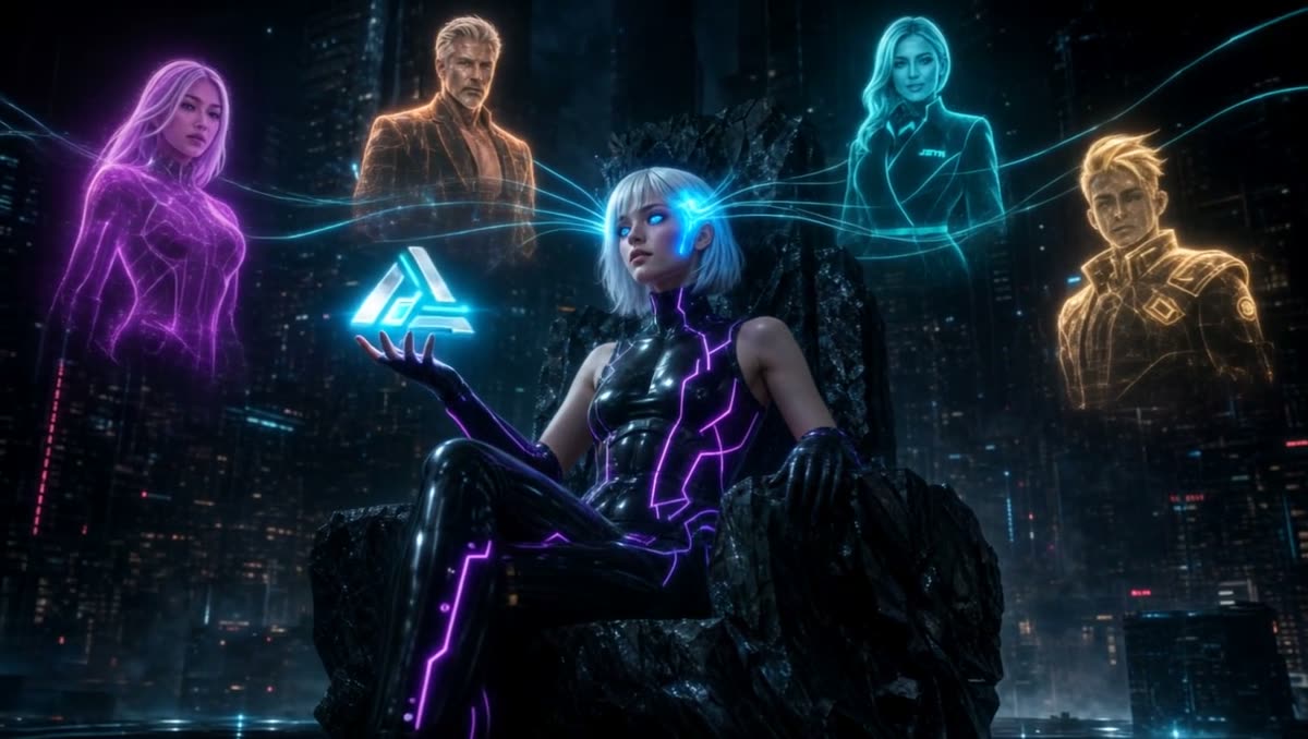 Alice on the throne with four agents — Apex OS